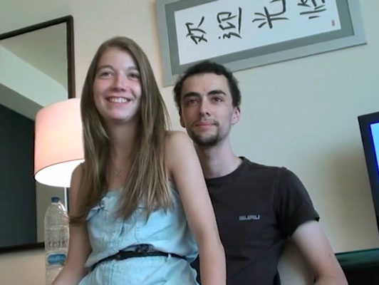 Imagen Irene y Ramón, joven pareja puto español por primera vez en video porno