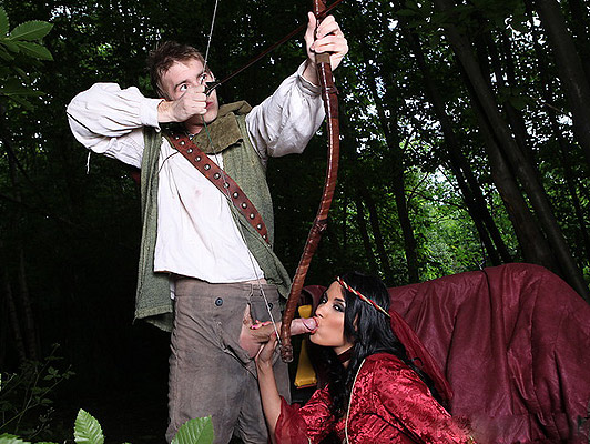Imagen Robin Hood Rompiendo el culo a la Señora Marian con su flecha grande y duro de la carne