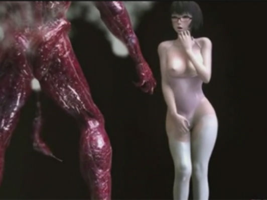 Imagen chica 3D hentai follada por un monstruo extraterrestre