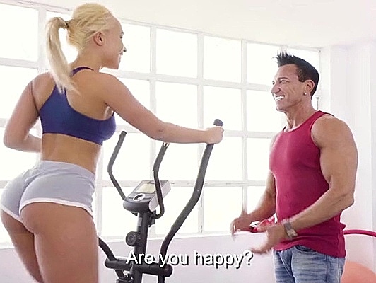 Imagen Entrenador de aerobic follando cuna rubia con culazo sudada